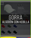 Gorra 100% Algodón con Hebilla